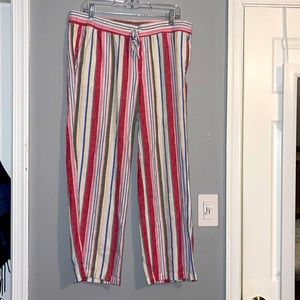 Woman’s Old Navy Striped Pants Size L